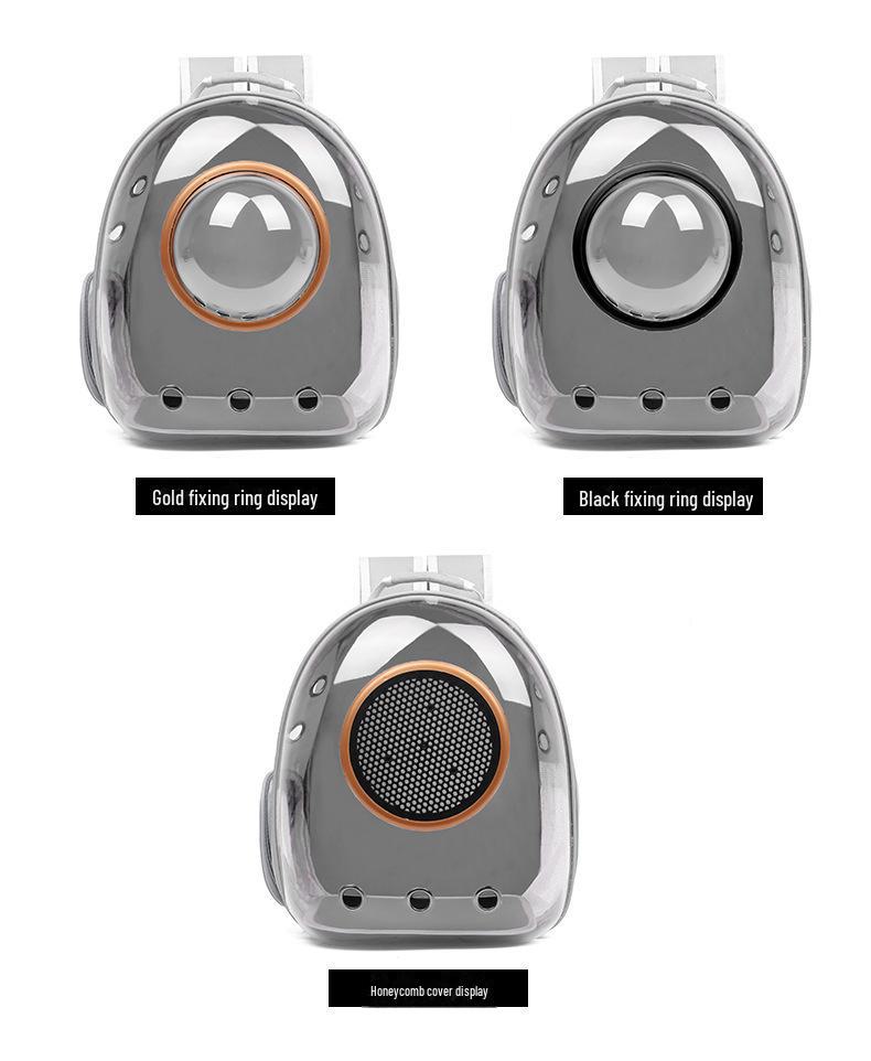 Breathable Transparent Cat Backpack: Spacious, Panoramic Capsule Design for Comfortable Outings - Dual Carry Options