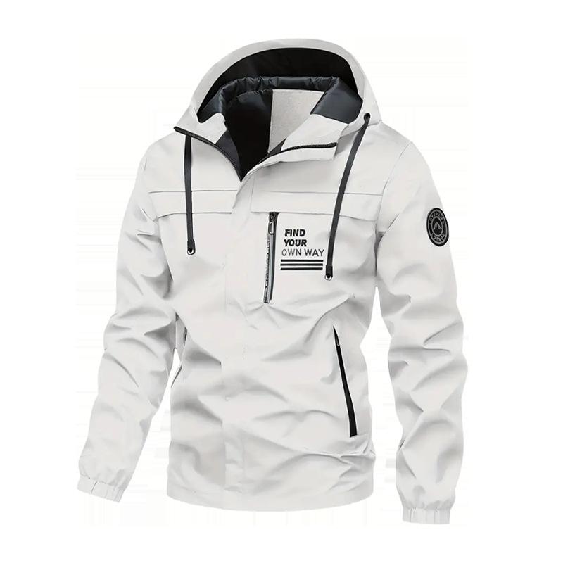 

Men s Fleece-Lined Hooded Casual Jacket - 2026 Autumn/Winter Collection 5XL