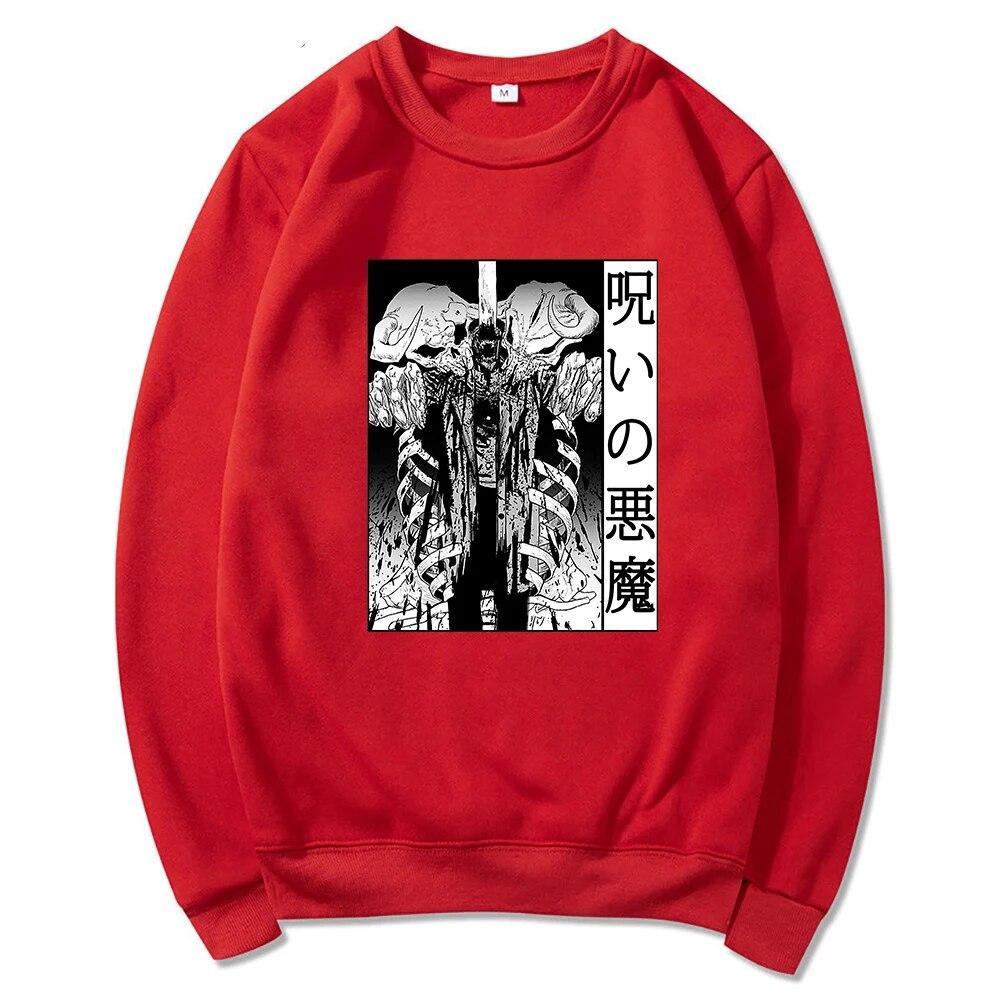 Felpe con cappuccio unisex Anime Chainsaw Felpa unisexga Diavolo della Maledizione Inverno 2022 Felpa unisex/da donna girocollo Primavera/Autunno Felpa con grafica Sudaderas