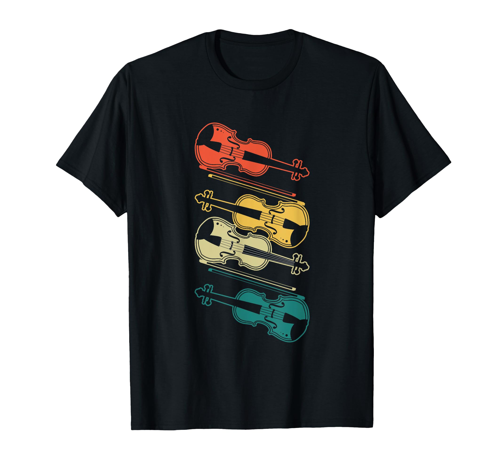 

Retro Violin Instrument Gift Vintage Music Violin T-Shirt чорний
