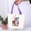 K-Pop Anime Cartoon Printed Student Fashion Casual Canvas Bag Going Out High Value Portable Shoulder Bag
