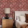 Peel and Stick Contact Paper for Wall Faux 3D Brick Self Adhesive Contact Pap