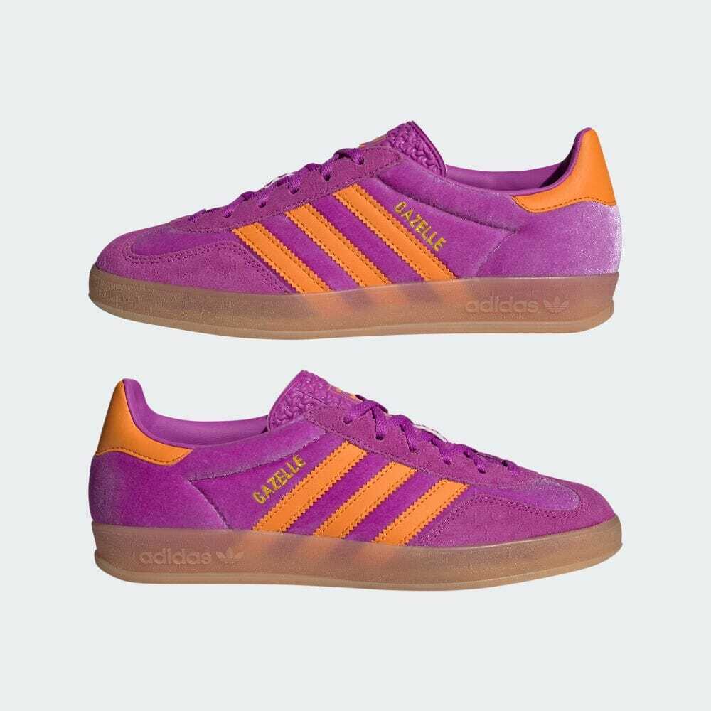 IH0277 adidas Originals Gazelle Indoor Paars Burst Oranje Rubber (Vrouwen)