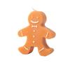 1pc Christmas Gingerbread Man Aromatherapy Candle Coffee Milk Fragrance Gift Fragrance Shape Wax Christmas Gift Fragrance Candle