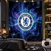 Gobelin wiszący na ścianę z nadrukiem Chelsea FC Tkanina do salonu sypialni wystroju domu