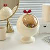 Countertop Makeup Organizer Cute Design Storage Box Dustproof Lid Cosmetic for