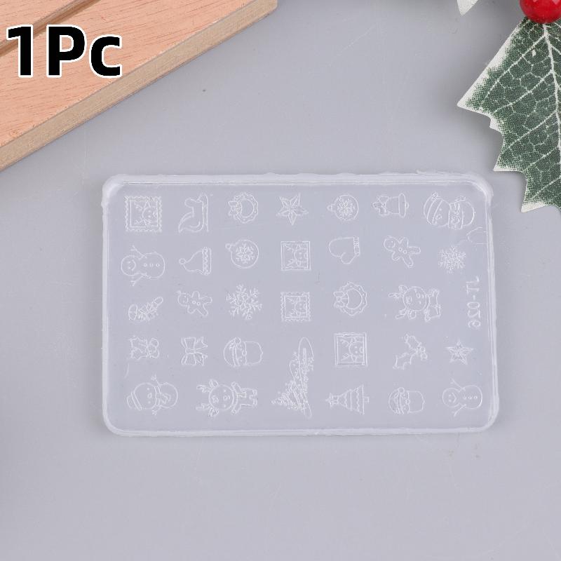 

1/3/5 шт. Рождественский снеговик Рождественская елка Силиконовая форма для ногтей Дворцовый декор для ногтей DIY Дизайн Силиконовая форма для маникюра Нейл-арт 1Pc