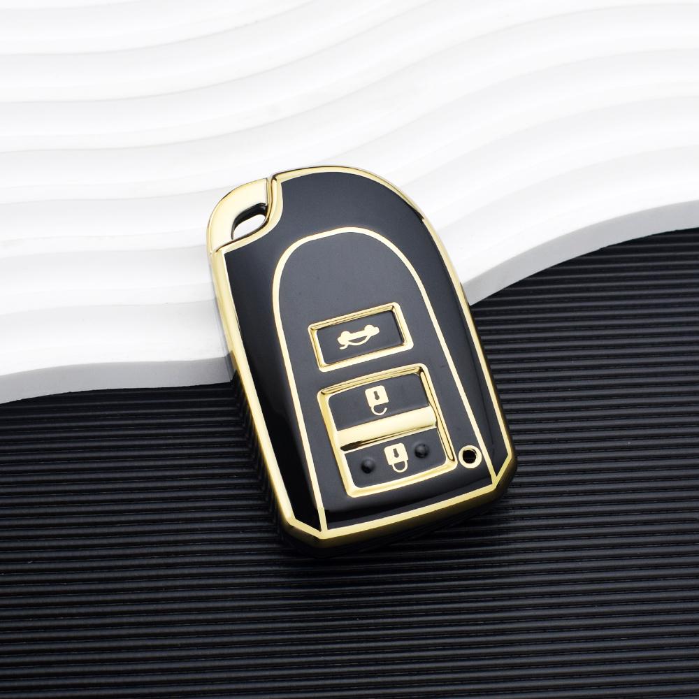 

3 Кнопки ТПУ Чехол для ключа автомобиля для Toyota Hiace 200 Sienta Yaris HAIs 2020 Оболочка пульта Защитный чехол для ключа Аксессуары для ключа