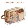 Cartoon Capybara Pencil Case Large Capacity Pencil Holder Aesthetic Pen Bag Lovely Pencil Pouch School Office Supplies