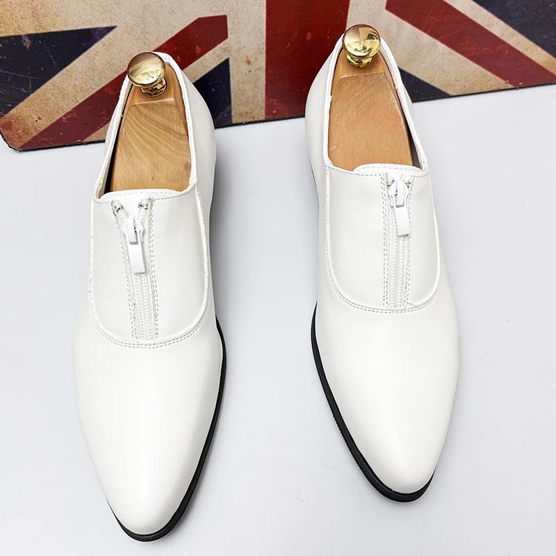 Mens Shoes Leather Male Men's Men Oxfords Dress Shoes for Men Luxury Designer Loafers Platform Men Leather Man Shoes