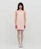SEALOT Shirred Neck Chain Mini Dress (Pink)