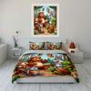 Cartoon Animal Forest Decor Soft Comfortable Duvet Cover Bedding Set Included 1*Duvet Cover & 2*Pillowcases, Gift