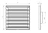 Ventilation Grille With Mesh 170*170, Fi 100 White - Rx 02-246