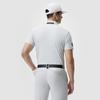 Fila Golf Series Logo Casual Sports Simple Comfortable Knitted Short Sleeve Polo Shirt Men Polo Shirts Sheer-Curtain-Gray A11M515107F-GY