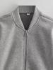 2025 Autumn/Winter Plus-Size Women's Stand-Up Collar Bomber Jacket - European/American Style