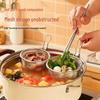 Edelstahl-Nudel- und Suppen-Schaumlöffel-Sieb für Hot Pot und Shabu-shabu