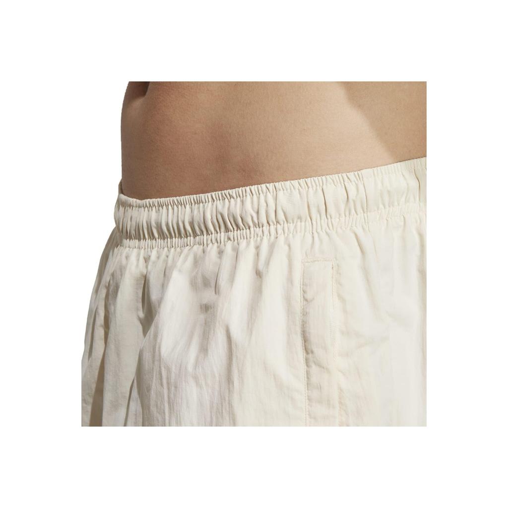 Adidas Plain Elastic Waist Straight Shorts Men Bottoms Beige IC8411