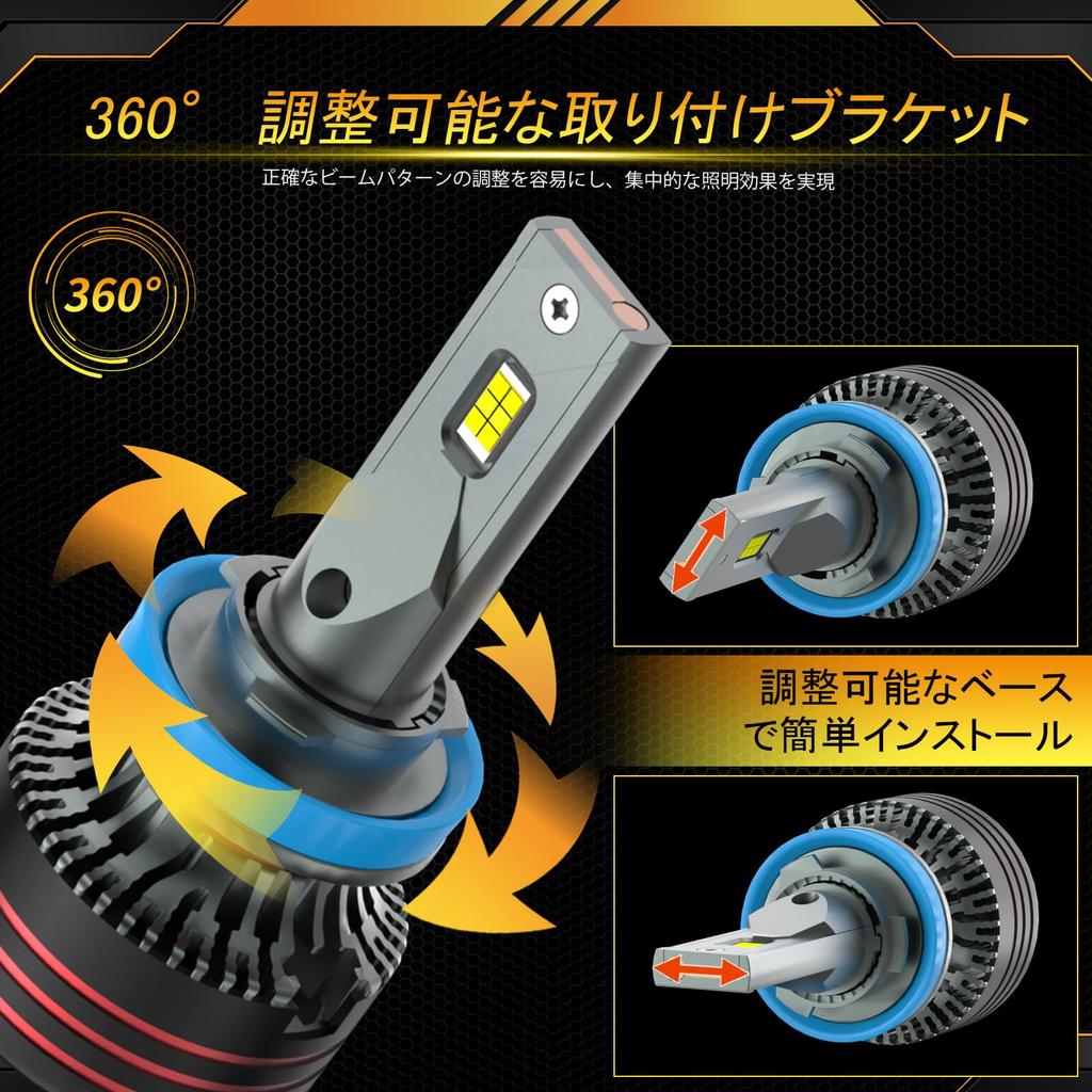 AILEO LED Headlight Bulbs for 2026 6500K Vehicle Inspection Long Lifespan Easy Set of H11/H9/H8 Cars, Upgrade, 240W, 20,000LM, Ultra-Bright LEDs,