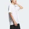 Adidas Solid Color Logo Embroidered Crew Neck Short Sleeve Drop Shoulder T-Shirt Men Tops White IA8130