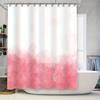 Elegant Watercolor Pink Gradient Shower Curtain Modern Bathroom Decor Water Repellent Fabric Space Saving Design Ideal