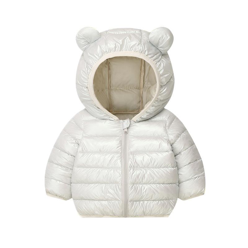 

Children s Autumn and Winter Solid Color Cotton-padded Jackets for Boys and Girls, Cute Western-style Children s Cotton-padded Clothes 130 білий