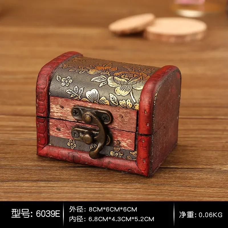 Wooden Box Vintage Style Jewelry Pearl Necklace Bracelet Gift Small Box Storage Organizer Handmade Box Gift Storage