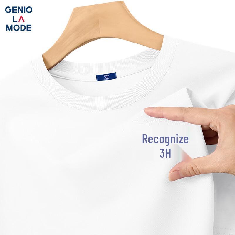 GENIOLAMODE Men s Basic Cotton Short Sleeve T-Shirt L