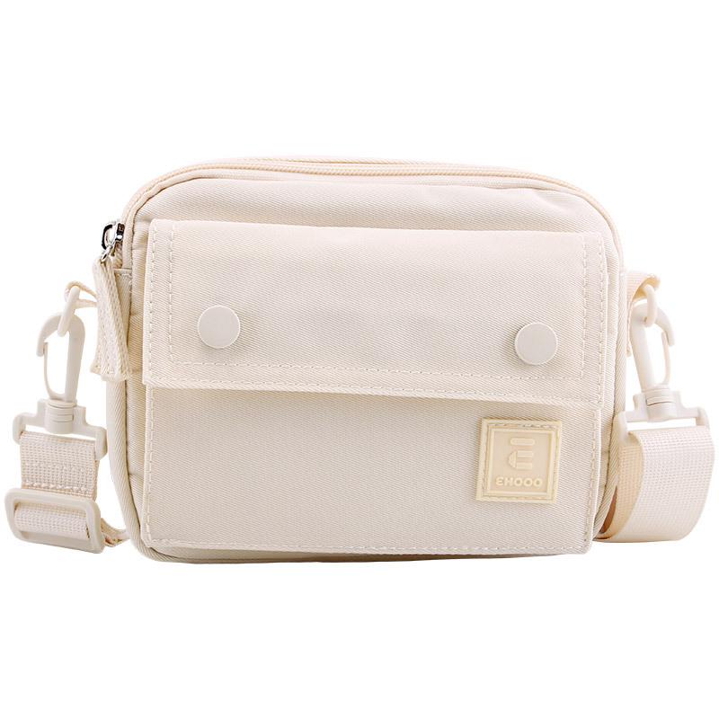 

Oxford cloth crossbody small bag this year s popular multi-compartment small square bag walking bend walking bag mobile phone bag in stock бежевий