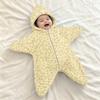 Infant Flannel Swaddle Blanket with Leopard and Polka Dot Print and, Sleep Sack Wrap, Cozy Travel Swaddle for Outdoor Use