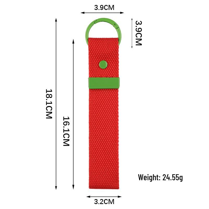 Korean INS Style DIY Canvas Embroidery Keychain - Handmade Heat Transfer Blank Keyring Pendant.