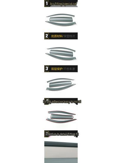 3D Stainless Steel Rain Guard Trim for 18 Mattu Models