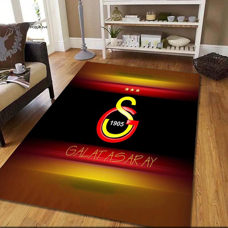 Futbol Club Barcelona2 Flannel Pattern Square Carpet,Area Rug,Carpet Rug for Living Room Bedroom Sofa Playroom Decor,Non-slip Floor Mat