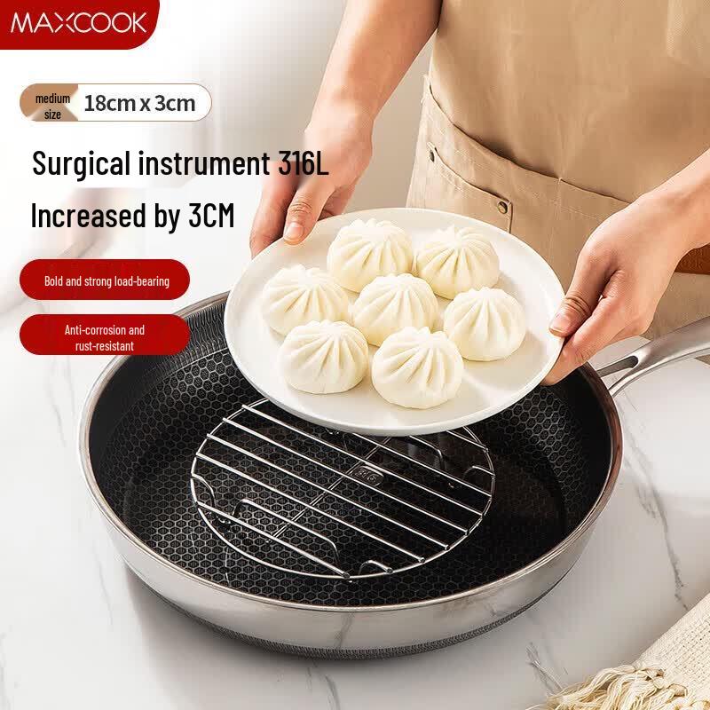 MAXCOOK 316L Stainless Steel Multi-purpose Steaming Rack