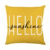 Bee Pillow Cover Linen Printed Letter Pillow Cover for Living Room Sofa Decorative Cushion Cover