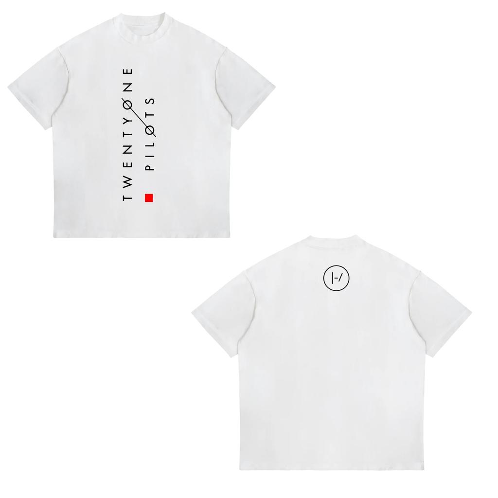 Hip Hop T-Shirt Twenty One Pilots Band Women Men Short Sleeve Oversized Y2k Rapper Streetwear Punk Street Harajuku Unisex Tees