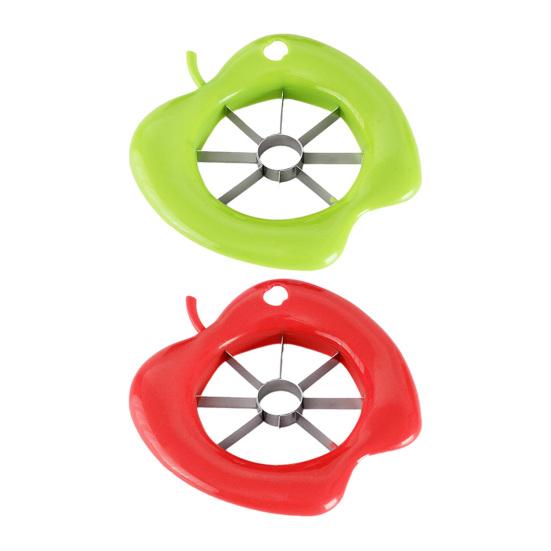 Apples Corer Slicer with Stainless Steel Blades 8-Section Fruit Divider for Apples Pears Onions Rust-Proof Essential Kitchen Tool for Snacks Salads