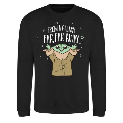 Felpa Unisex Adulti Star Wars The Mandalorian Da Una Galassia Lontana Lontana