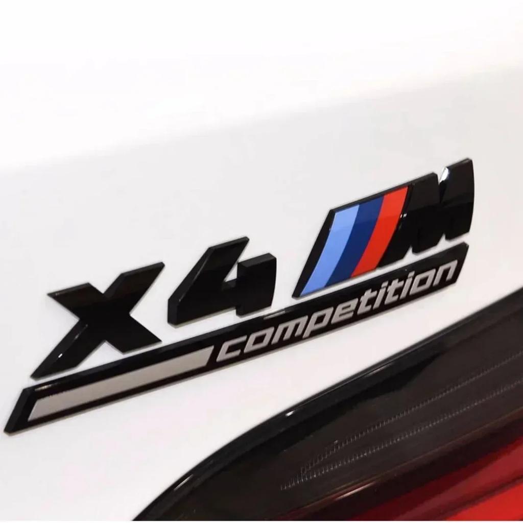 Glossy Black COMPETITION Bar Underlined Emblem for BMW Thunder Edition M1 M2 M3 M4 M5 M6 M7 M8 X3M X4M X5M X6M Car Trunk Sticker