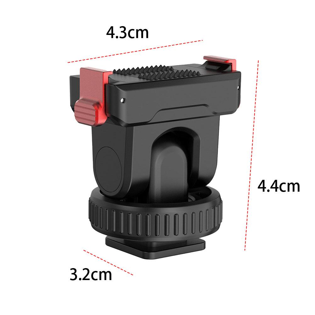 Magnetic Camera Extension Bracket with Cold Shoe Tripod Adapter 1/4 Inch Thread Hole for DJI OSMO Action 3 4 5 Pro Adapter