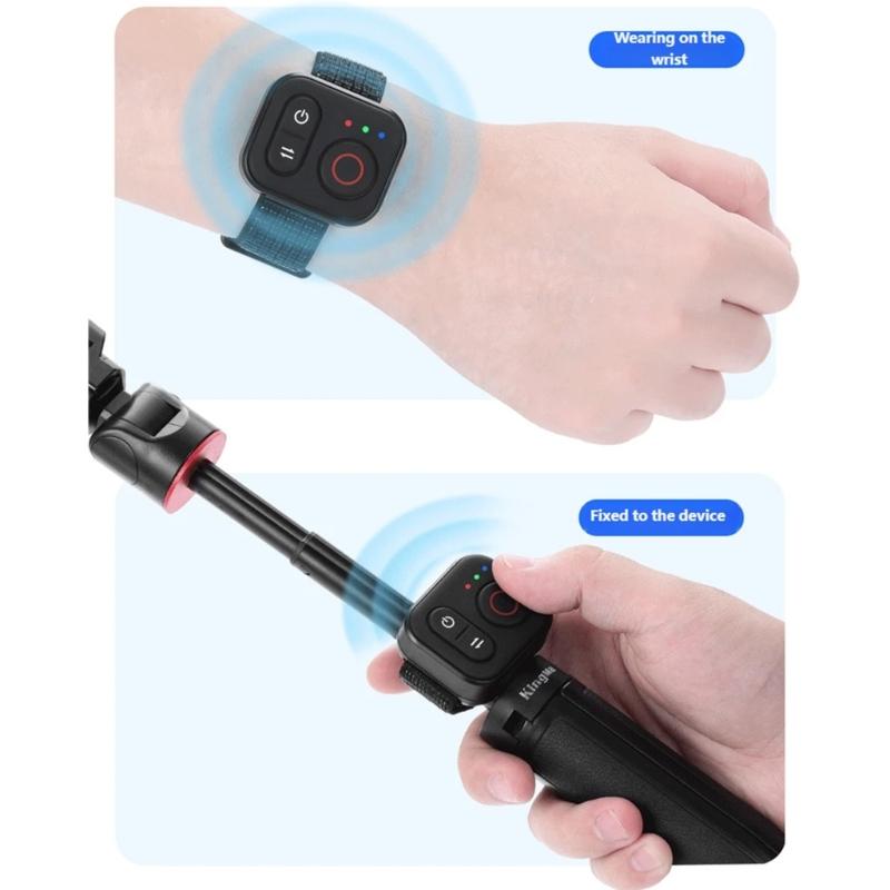 Compact Bluetooth-compatible Remote Control for Action4/5/6/osmo360 Cameras Durability Construction for Active Life Enth