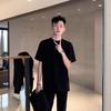 Mens Heavyweight Cotton T Shirt Basic Plain Casual Short Sleeve Tee Daily Wear