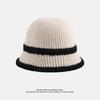 Warm Hat for Women Japanese Style Simple Solid Color Knitted Fisherman Hat Showing Face Small Chenille Casual Ear Protection Basin Hat