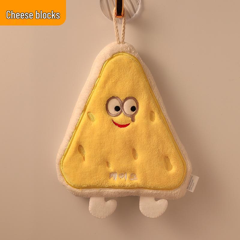 Thickened Cartoon Hanging Hand Towel - Absorbent, Quick-Dry Cloth for Bathroom & Kitchen Upgraded Thickened Version