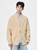 ACU Men's Clothing | Ripped Design Knit Short Cardigan Sweater for Autumn/Winter - Versatile Round Neck Woolen Sweater