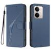 For Realme P3 Ultra 5G Case Triangle Imprint Leather Phone Cover with Lanyard