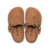RUIZUSTOCK Kids' Cork Slippers: Soft Autumn/Winter Beach Shoes, Closed-Toe Matte Leather for Boys & Girls
