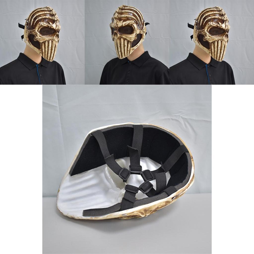 Gruselige Harzschädelmaske für Halloween-Festlichkeiten und Kostümpartys
