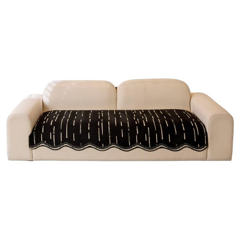 1pc Irregular Jacquard Design with Plush Edge Sofa Cushion, Anti Slip Design - Suitable for Bedroom, Office, Living Room Home Decoration Furniture