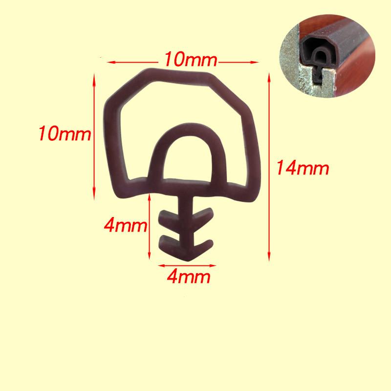 New Generation of Silicon Rubber Sealing Strips Crash Soundproof Door Thong Strip Door/ Window Sealed Slot Type Square Premium