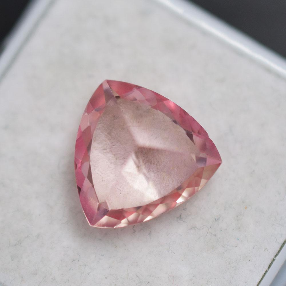 5.65 Ct Natural Pink Ceylon Sapphire CERTIFIED Trillion Cut Loose Gemstone